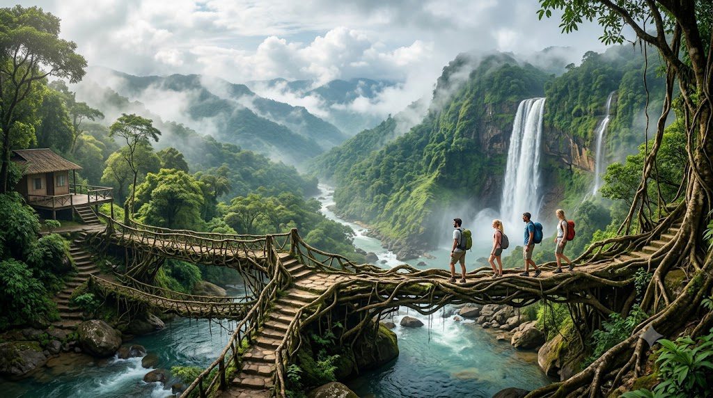 Family friendly Meghalaya tour package from Guwahati by DK Northeast Travels